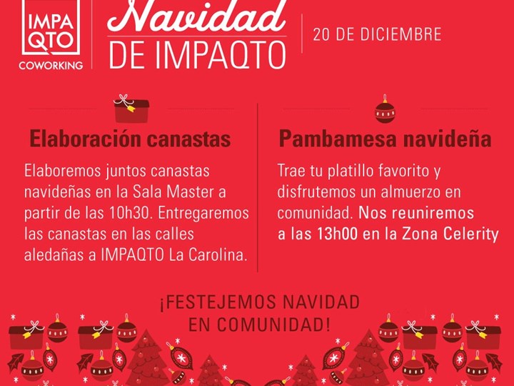 Navidad de IMPAQTO: Pambamesa y Canastas Navideñas